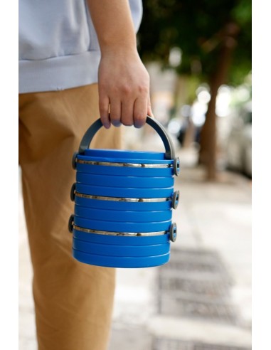 Healthy Human On The Go Pet Bento Ανοξείδωτα Μπολ Μπλε 3τεμ. 450ml