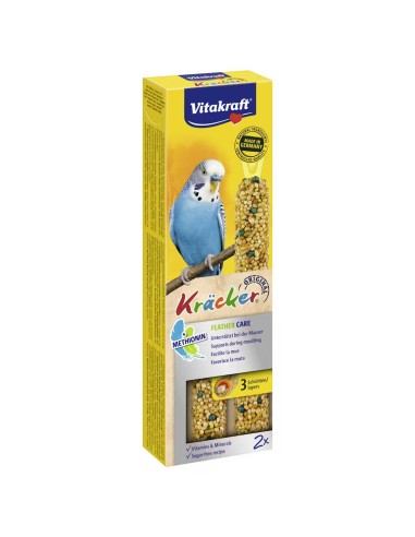 Vitakraft Kracker Duo Λιχουδιά Για Παπαγαλάκια Εστιασμένα Στην Προστασία Φτερώματος 2τεμ.