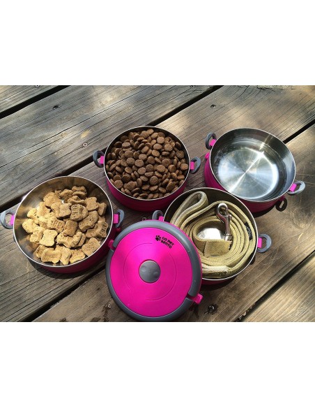 Healthy Human On The Go Pet Bento Ανοξείδωτα Μπολ Φούξια 3τεμ. 450ml Healthy Human On The Go Pet Bento Ανοξείδωτα Μπολ Φούξια 3τεμ. 450ml