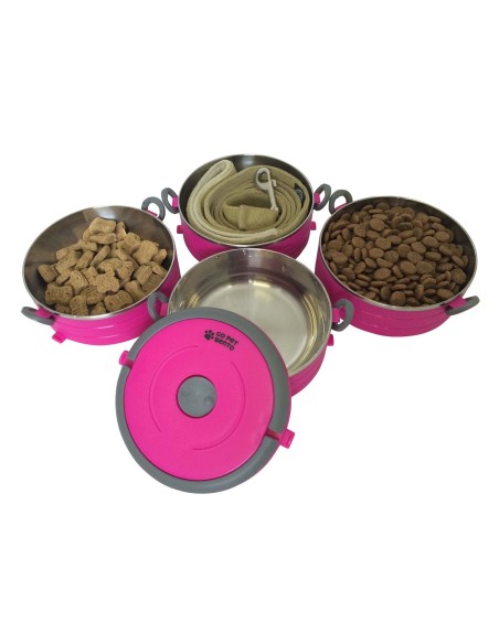 Healthy Human On The Go Pet Bento Ανοξείδωτα Μπολ Φούξια 3τεμ. 450ml Healthy Human On The Go Pet Bento Ανοξείδωτα Μπολ Φούξια 3τεμ. 450ml
