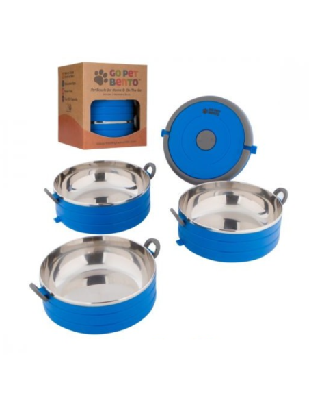 Healthy Human On The Go Pet Bento Ανοξείδωτα Μπολ Μπλε 3τεμ. 450ml Healthy Human On The Go Pet Bento Ανοξείδωτα Μπολ Μπλε 3τεμ. 450ml