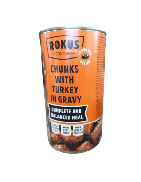 Rokus Κονσέρβα Σκύλου Με Γαλοπούλα 1240gr Rokus Κονσέρβα Σκύλου Με Γαλοπούλα 1240gr