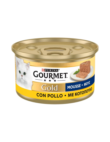 Purina Gourmet Gold Κονσέρβα Γάτας Μους Με Κοτόπουλο 85gr