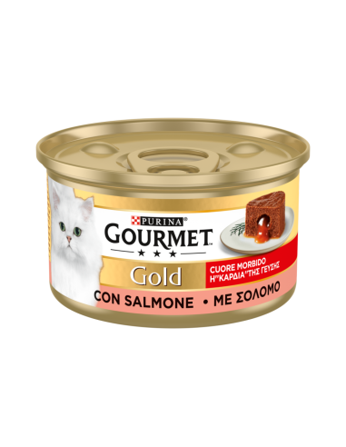 Purina Gourmet Gold "Η Καρδιά Της Γεύσης" Κονσέρβα Γάτας Μους Με Σολομό 85gr