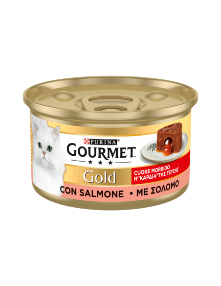 Purina Gourmet Gold "Η Καρδιά Της Γεύσης" Κονσέρβα Γάτας Μους Με Σολομό 85gr Purina Gourmet Gold "Η Καρδιά Της Γεύσης" Κονσέρβα Γάτας Μους Με Σολομό 85gr