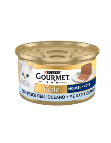 Purina Gourmet Gold Κονσέρβα Γάτας Μους Με Ψάρια Ωκεανού 85gr