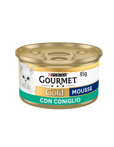 Purina Gourmet Gold Κονσέρβα Γάτας Μους Με Κουνέλι 85gr