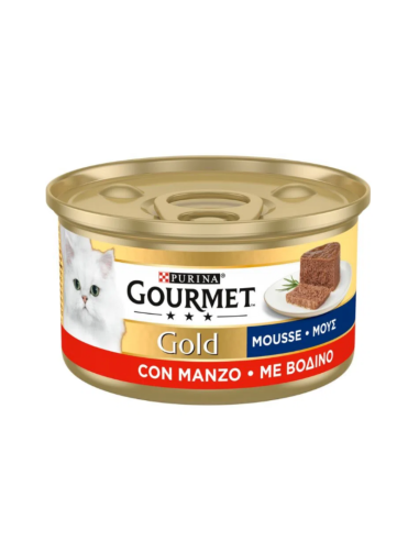 Purina Gourmet Gold Κονσέρβα Γάτας Μους Με Βοδινό 85gr