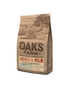 Oak's Farm Grain Free Small-Mini Adult Με Αρνί