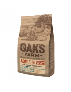 Oak's Farm Grain Free Small-Mini Adult Με Σολομό Και Κριλ 2kg