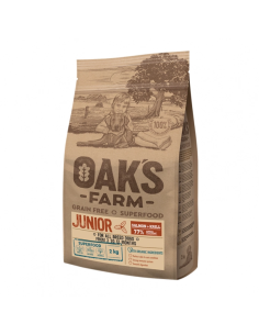 Oak's Farm Grain Free All Junior Με Σολομό Και Κριλ 2kg