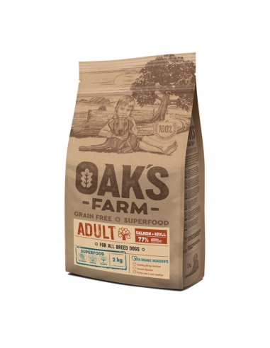 Oak's Farm Grain Free All Adult Με Σολομό Και Κριλ 2kg