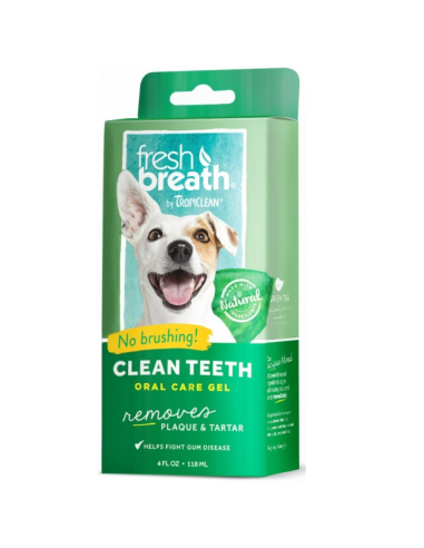 TropiClean Fresh Breath Clean Teeth Gel Στοματικό Τζελ Για Σκύλους 118ml