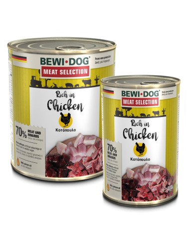 Bewi Dog Meat Selection Κονσέρβα Σκύλου Με Κοτόπουλο
