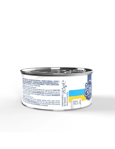Egeo Adult Νο.4 Κονσέρβα Γάτας Με Τόνο Και Μαγιάτικο Σε Ζελέ 85gr