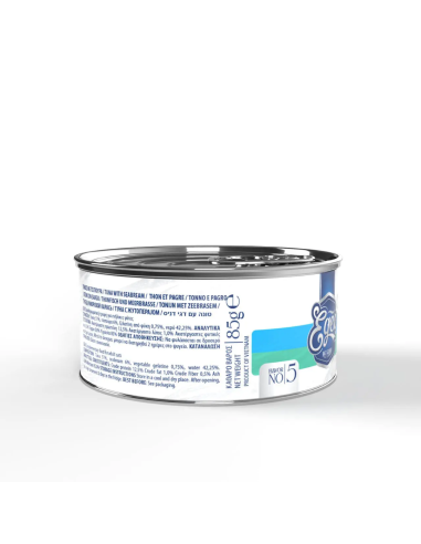 Egeo Adult Νο.5 Κονσέρβα Γάτας Με Τόνο Και Τσιπούρα Σε Ζελέ 85gr