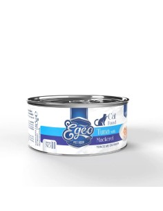 Egeo Adult Νο.11 Κονσέρβα Γάτας Με Τόνο Και Σκουμπρί Σε Ζελέ 85gr 2