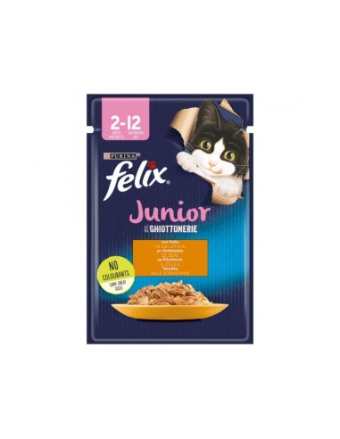 Purina Felix Junior Le Ghiottonerie Φακελάκι Για Γατάκια Με Κοτόπουλο 85gr