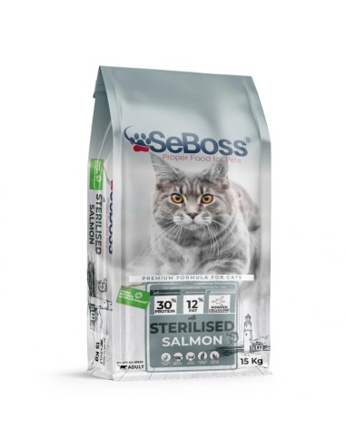 SeBoss Adult Sterilised Τροφή Για Γάτες Με Σολομό 15kg