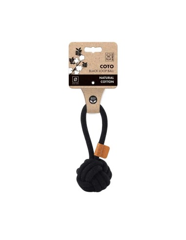 M-Pets Coto Black Loop Ball Παιχνίδι Σκύλου Σχοινί Από Φυσικό Βαμβάκι