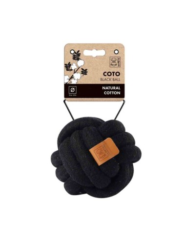 M-Pets Coto Black Ball Παιχνίδι Σκύλου Σχοινί Από Φυσικό Βαμβάκι