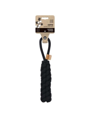 M-Pets Coto Black Loop Bar Παιχνίδι Σκύλου Σχοινί Από Φυσικό Βαμβάκι