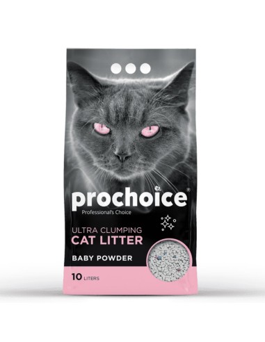 ProChoice White Bentonite Άμμος Γάτας Με Άρωμα Πούδρα 10lt