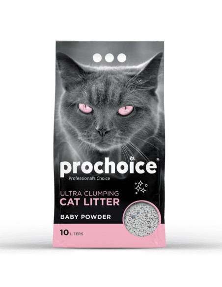 ProChoice White Bentonite Άμμος Γάτας Με Άρωμα Πούδρα 10lt