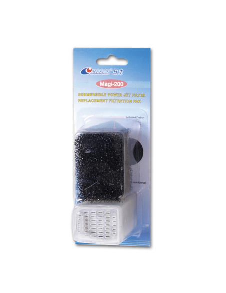 Resun Ανταλλακτικό Σφουγγαράκι Και Κάρβουνο Για Φίλτρα Magi 200, 380, 1000