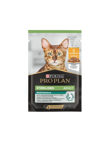 Purina Pro Plan Sterilised Adult Φακελάκι Γάτας Με Κοτόπουλο 85gr