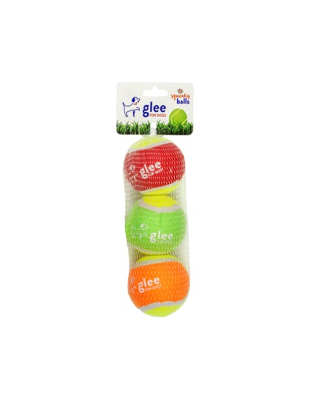 Glee Παιχνίδι Σκύλου Squeaky Balls Multicolor 3τεμ.