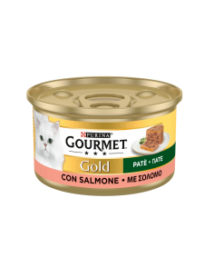 Purina Gourmet Gold Πατέ Κονσέρβα Γάτας Με Σολομό 85gr