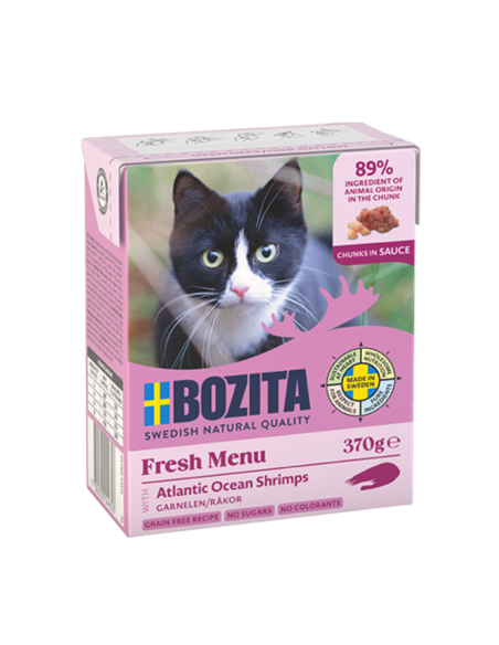 Bozita Υγρή Τροφή Γάτας Με Κομμάτια Γαρίδας Σε Σάλτσα 370gr