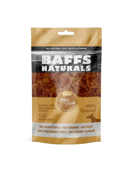 Baffs Naturals Chicken Mini Treats Μίνι Λιχουδιές Σκύλου Με Κοτόπουλο 100gr