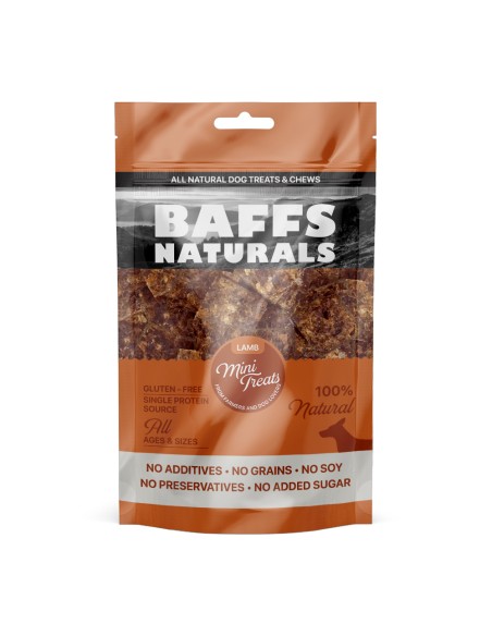 Baffs Naturals Lamb Mini Treats Μίνι Λιχουδιές Σκύλου Με Αρνί 100gr