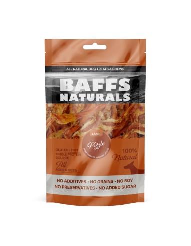 Baffs Naturals Lamb Pizzle Λιχουδιά Σκύλου Νεύρα Αρνιού 100gr
