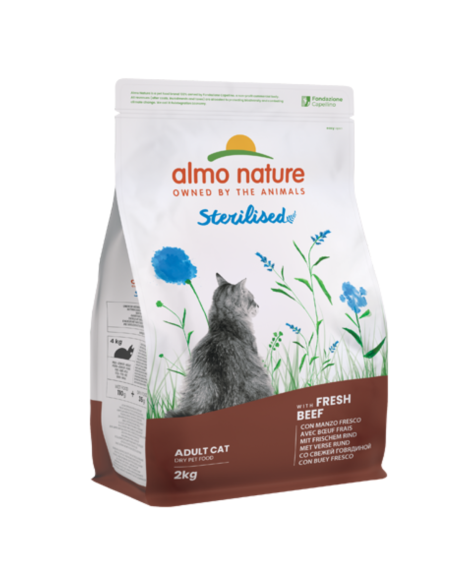 Almo Nature Holistic Dry Catfood Adult Sterilised Με Μοσχάρι Και Ρύζι Almo Nature Holistic Dry Catfood Adult Sterilised Με Μοσχάρι Και Ρύζι