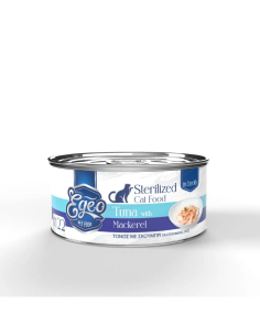 Egeo Adult Νο.22 Κονσέρβα Για Στειρωμένη Γάτα Με Τόνο Και Σκουμπρί Σε Ζωμό 70grωμό 70gr 2