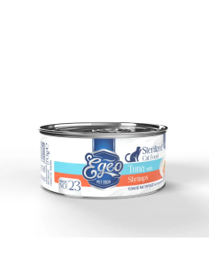 Egeo Adult Νο.23 Κονσέρβα Για Στειρωμένη Γάτα Με Τόνο Και Γαρίδες Σε Ζωμό 70gr