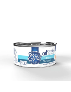 Egeo Adult Νο.33 Κονσέρβα Για Στειρωμένη Γάτα Με Τόνο Και Σκουμπρί Σε Σάλτσα 70gr