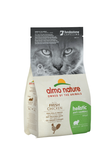 Almo Nature Holistic Adult Anti-Hairball με Κοτόπουλο και Ρύζι