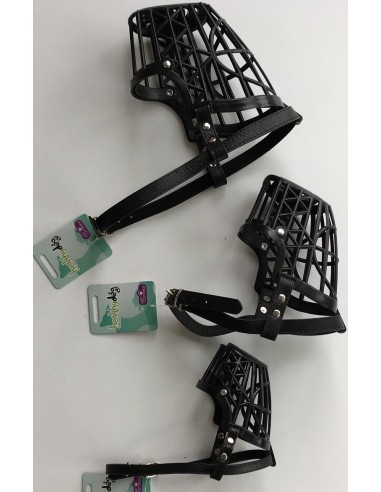 Healthy Dog Φίμωτρο Πλαστικό Mε Δέρμα