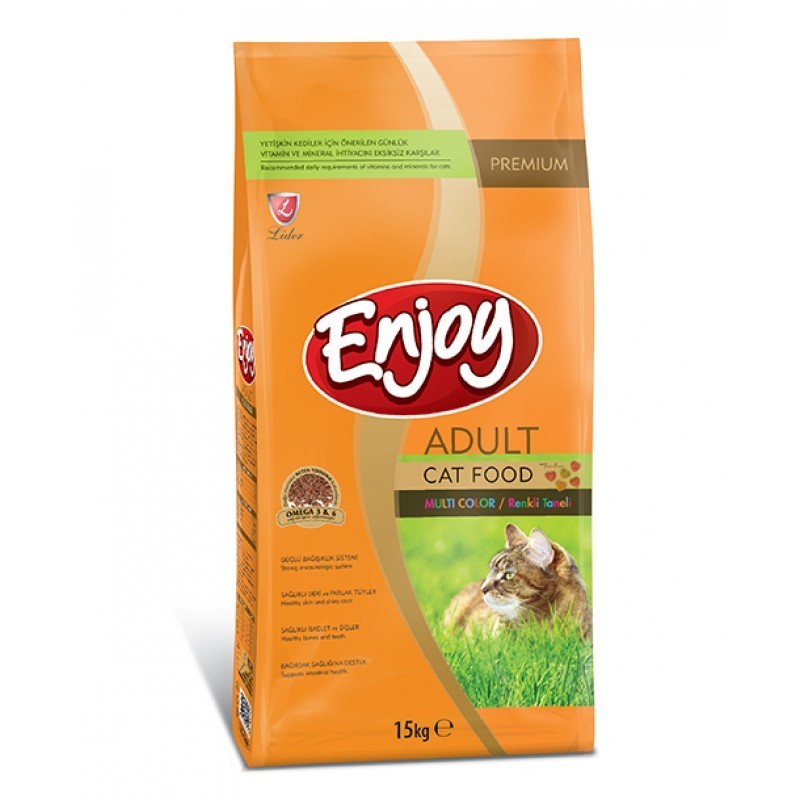 Enjoy Cat Adult Multicolor Τροφή Για Γάτα Με Κοτόπουλο 15kg