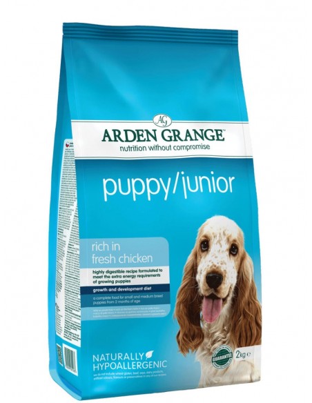 Arden Grange Puppy Junior Με Κοτόπουλο Και Ρύζι
