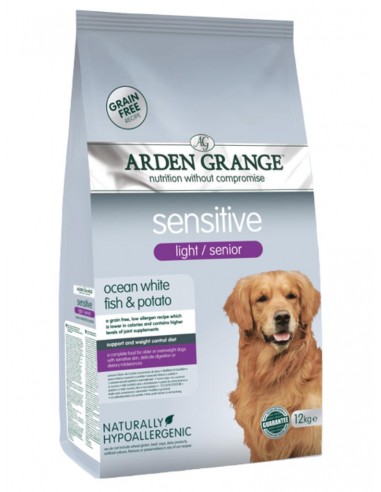 Arden Grange Adult Light Senior SensitiveΜε Ψάρι Του Ωκεανού Και Πατάτα