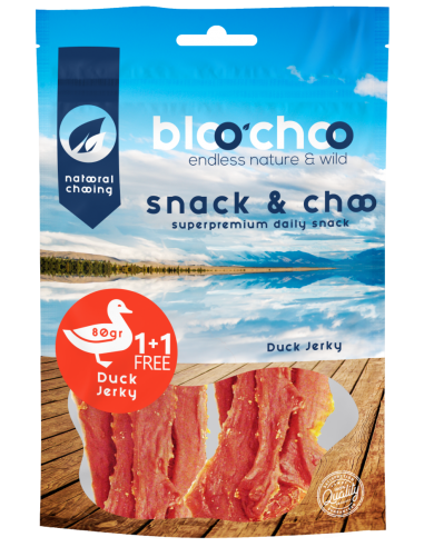 Bloo Choo Duck Jerky Λιχουδιές Με Πάπια 1+1 FREE