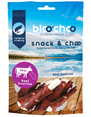BlooChoo Snack Beef Rawhide Λιχουδιές Με Μοσχάρι 80 gr 1+1 FREE