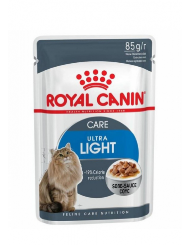 Royal Canin Cat Feline Care Nutrition Wet Ultra Light Gravy Adult Φακελάκι 85gr