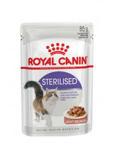 Royal Canin Cat Feline Health Nutrition Wet Sterilised Gravy Adult Φακελάκι 85gr