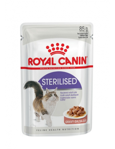 Royal Canin Cat Feline Health Nutrition Wet Sterilised Gravy Adult Φακελάκι 85gr